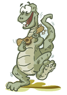 Scriptasaurus, Uke Geeks mascot